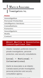 Mobile Screenshot of martininvestigations.ca